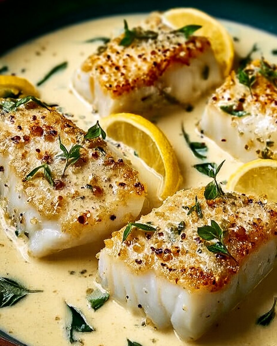 Baked Cod in Coconut Lemon Cream Sauce for Busy Weeknights