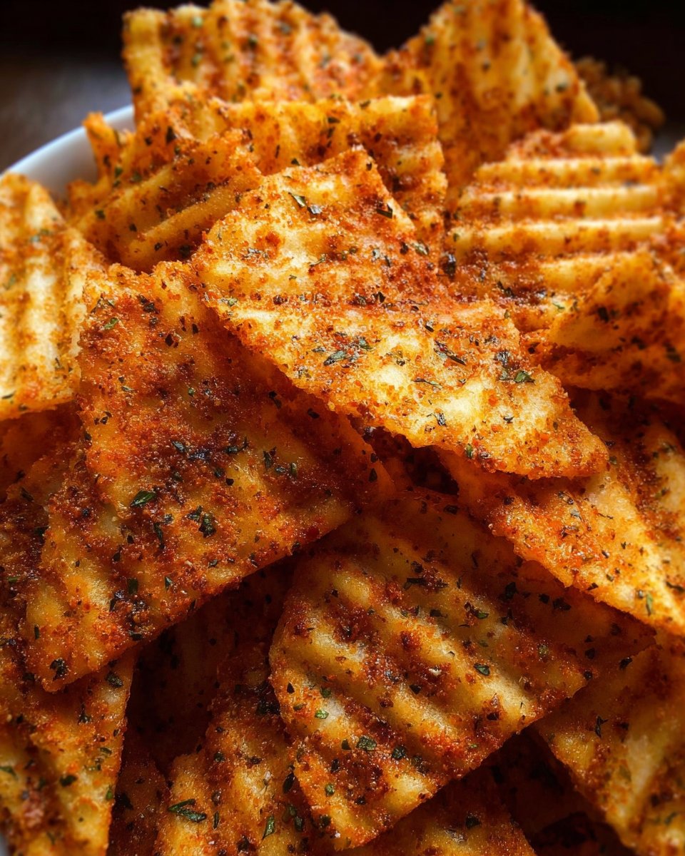 Cottage Cheese Chips Recipe: Paprika-Dusted Ridges with Dill Flecks
