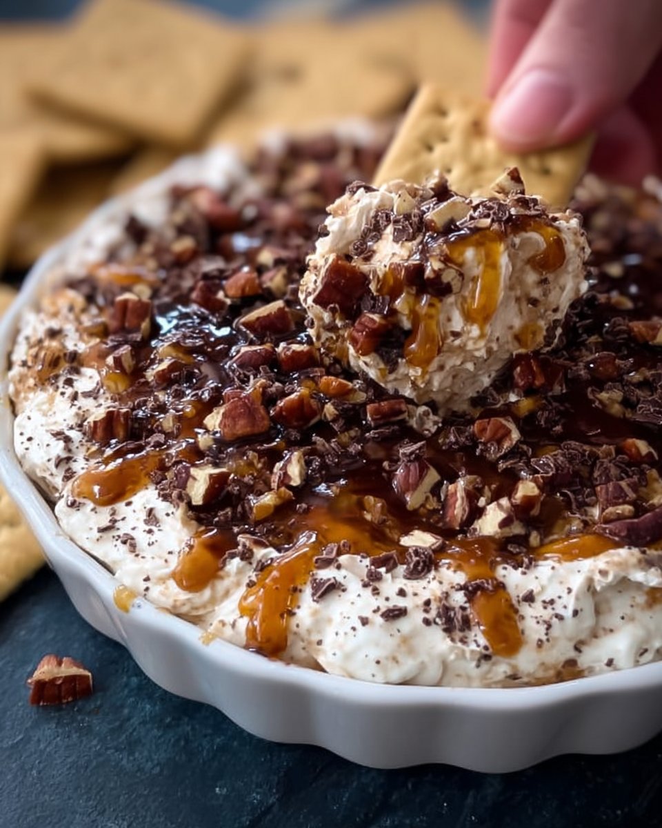 Turtle Cheesecake Dip