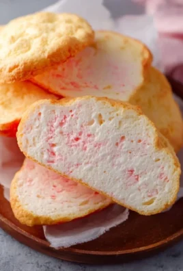 Fluffy TikTok Cloud Bread served on a plate with colorful toppings
