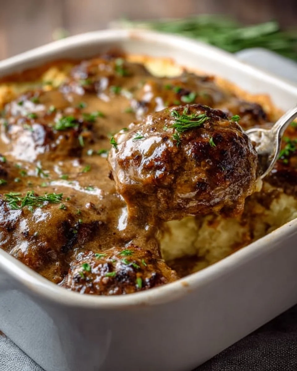 Amish Hamburger Steak Bake