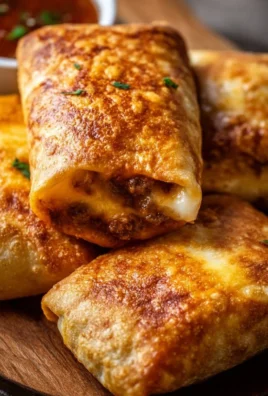 Delicious Beef and Cheese Chimichangas ready to serve