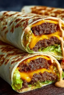 Delicious Big Mac Wraps ready to serve, a quick meal idea.