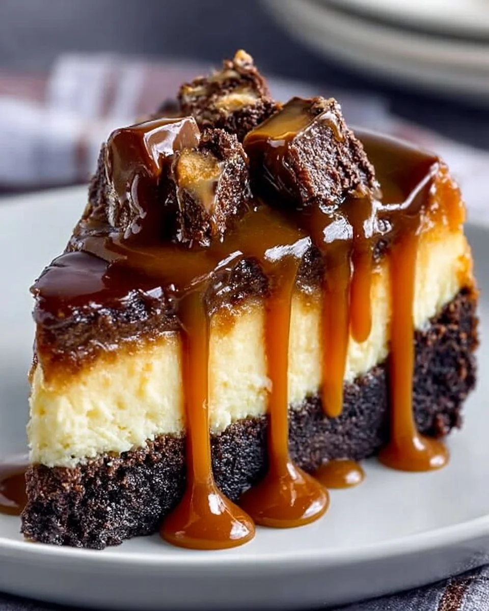 Caramel Brownie Cheesecake