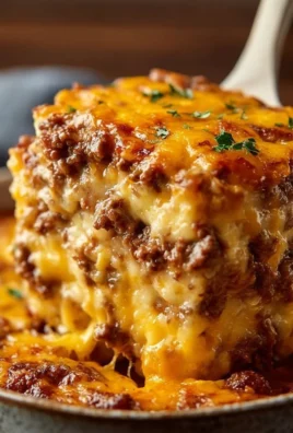 A delicious Cattle Drive Casserole served in a rustic dish.