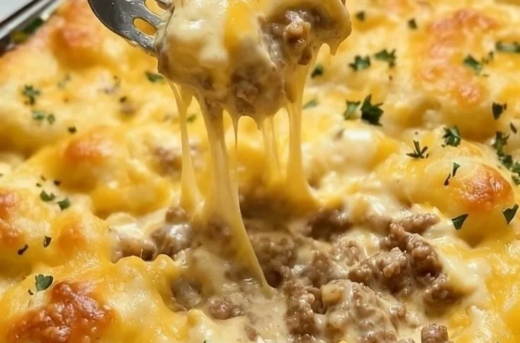 Cheddar Bay Hamburger Casserole