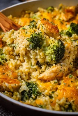 Delicious Chicken Broccoli Rice Casserole served in a dish