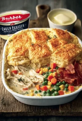 Delicious homemade Chicken Pot Pie Casserole with flaky crust and savory filling