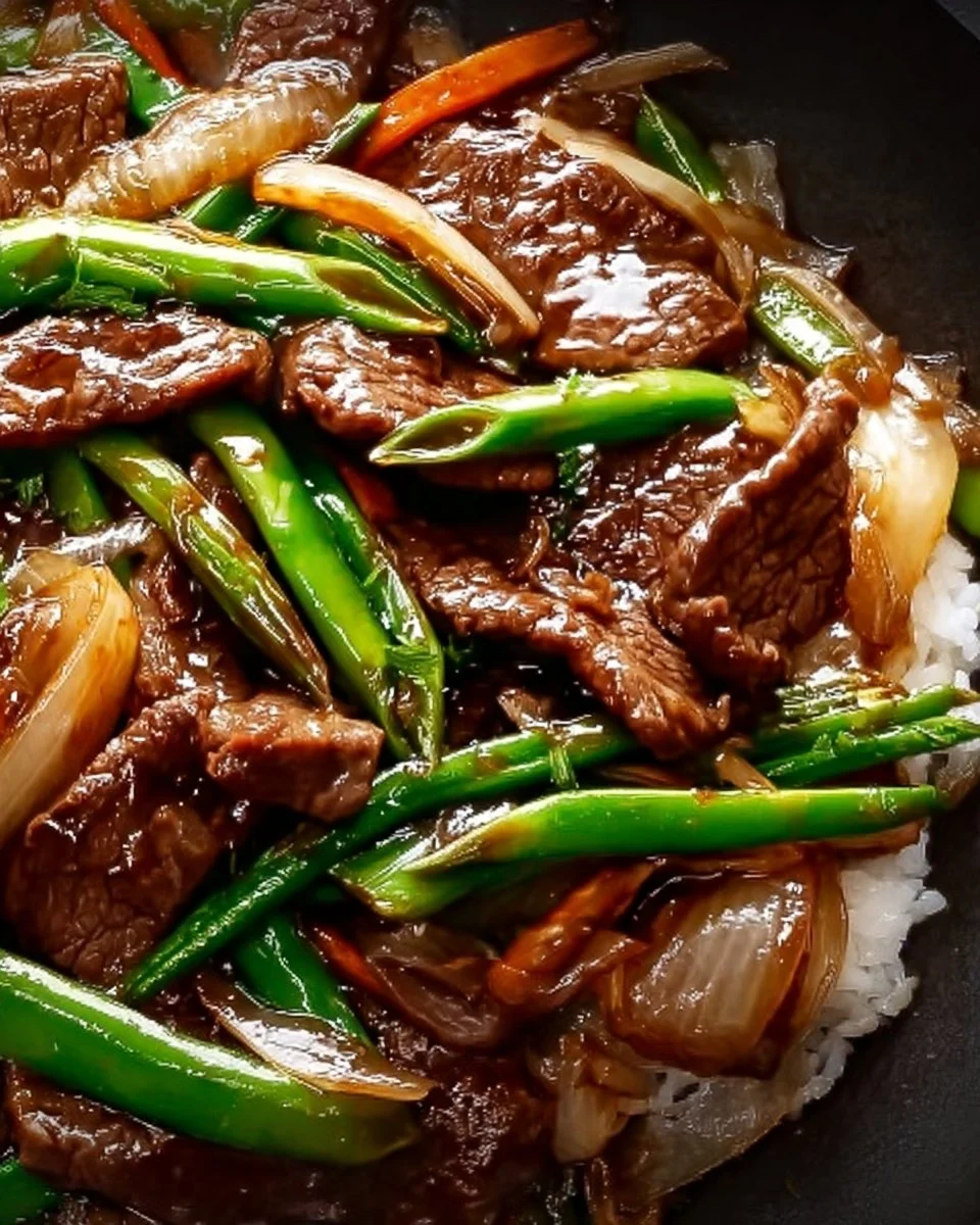 Chinese Beef and Onion Stir Fry