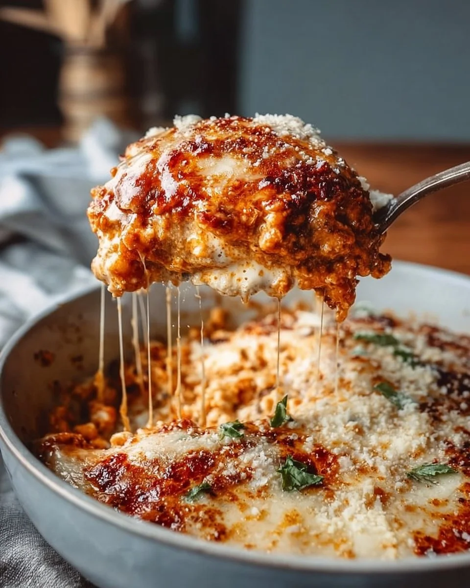 Cottage Cheese Chicken Parmesan Bowl