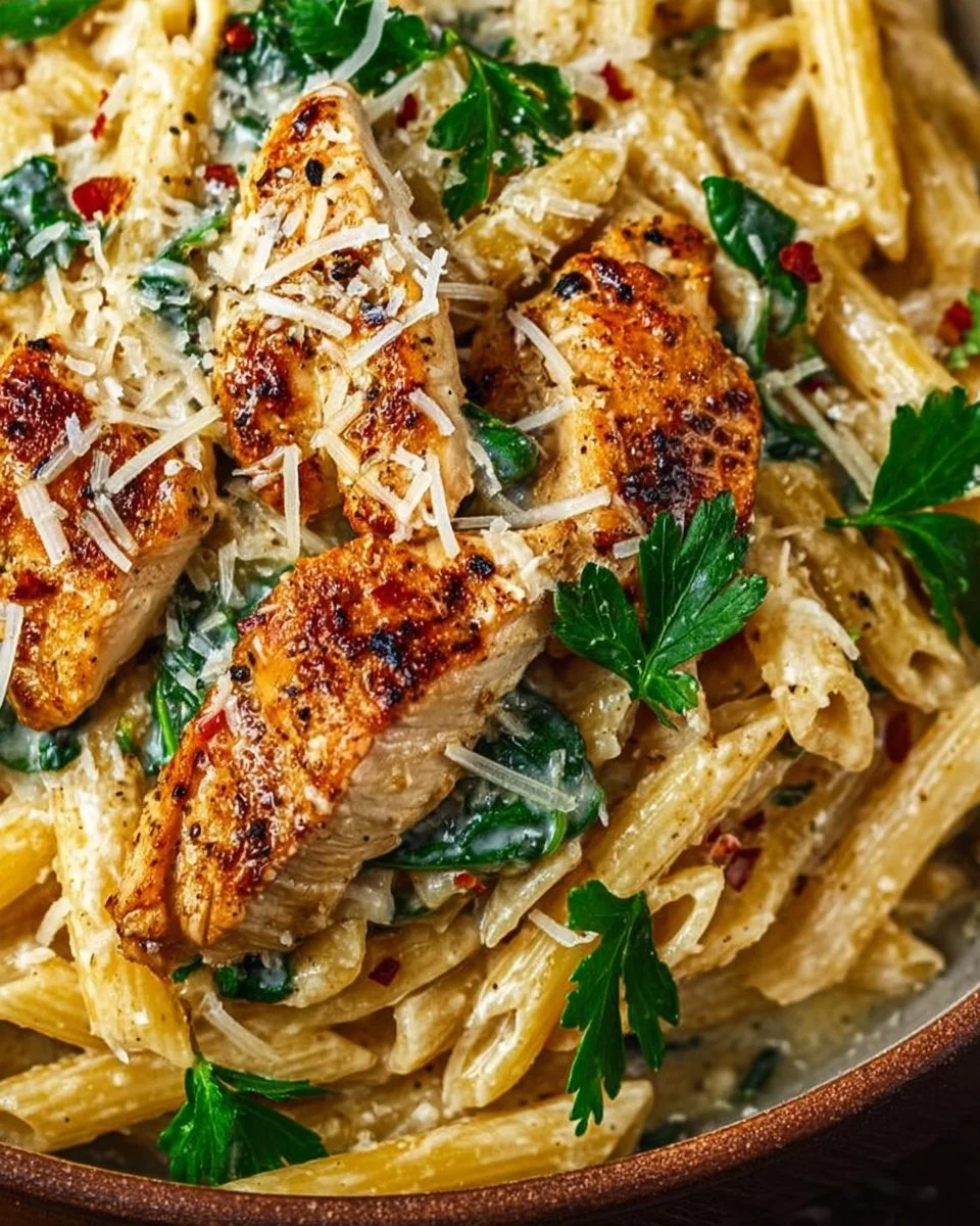 Creamy Garlic Parmesan Chicken Pasta