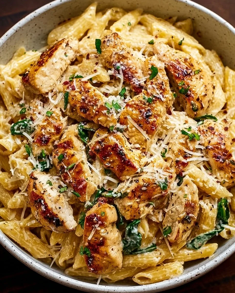 Creamy Garlic Parmesan Chicken Pasta