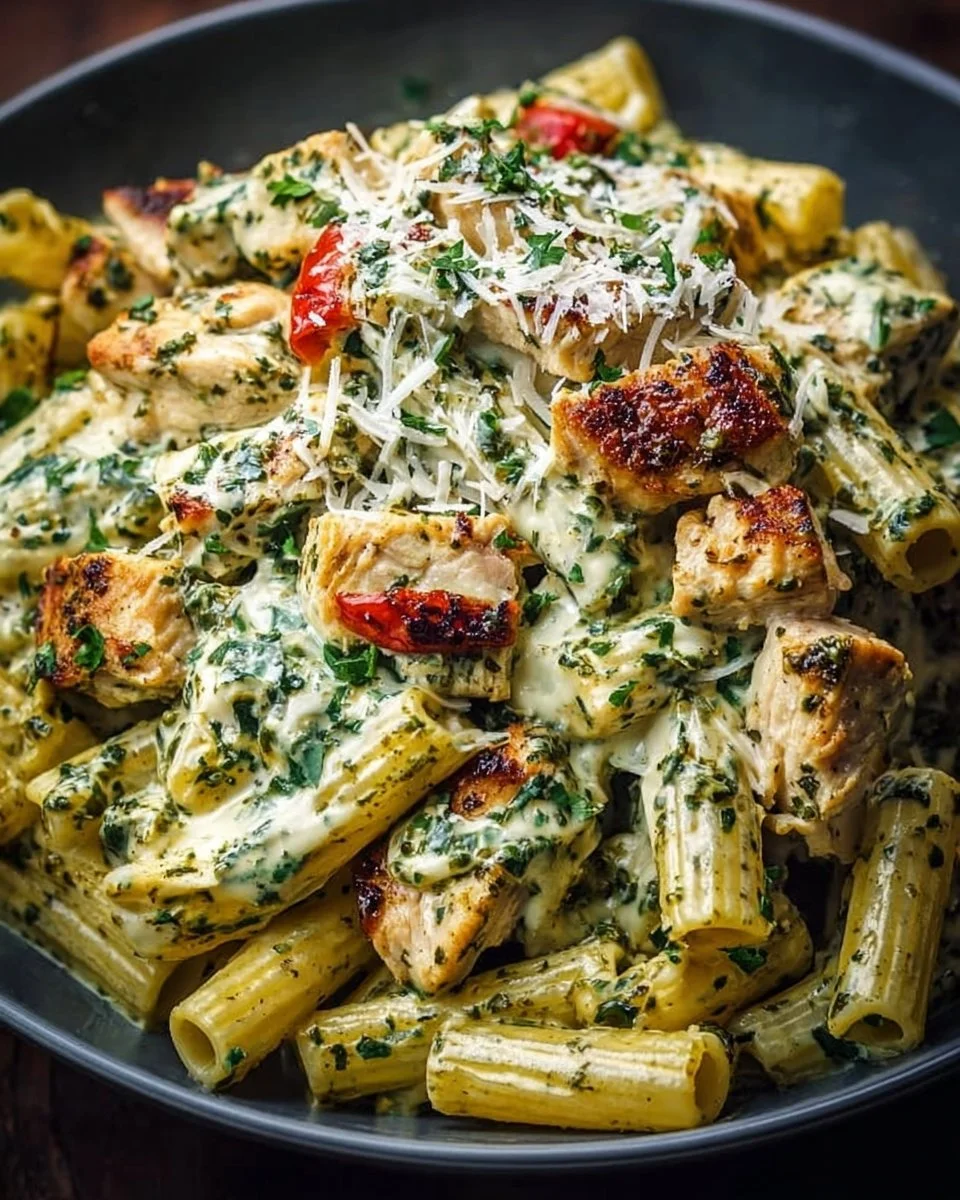 Creamy Pesto Chicken Pasta