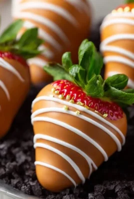 Easter chocolate-covered strawberries in a decorative basket