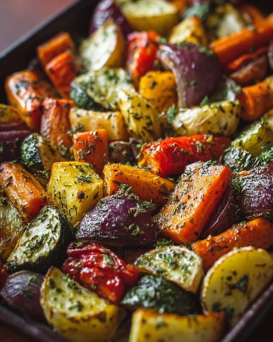Garlic Herb Roasted Veggies