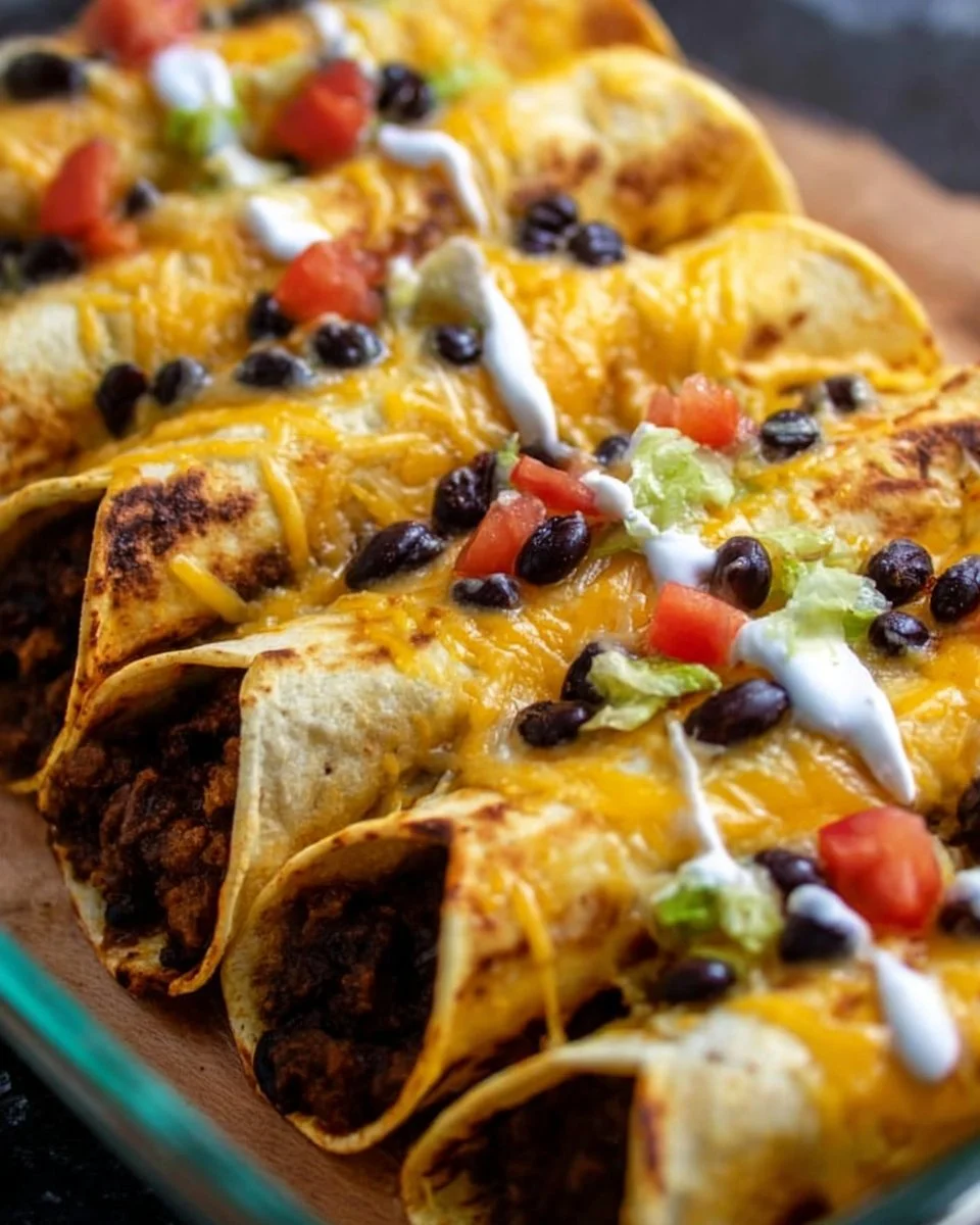 Healthy Baked Black Bean Tacos