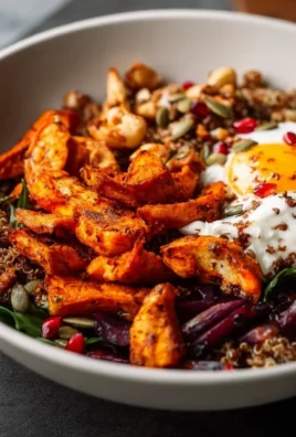 A colorful bowl of high-fiber high-protein recipes featuring legumes and grains.