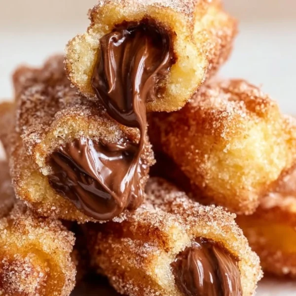 Delicious homemade churro bites with Nutella filling