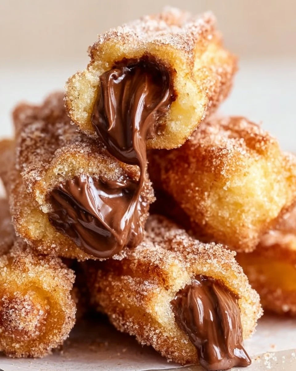 Homemade Churro Bites with Nutella