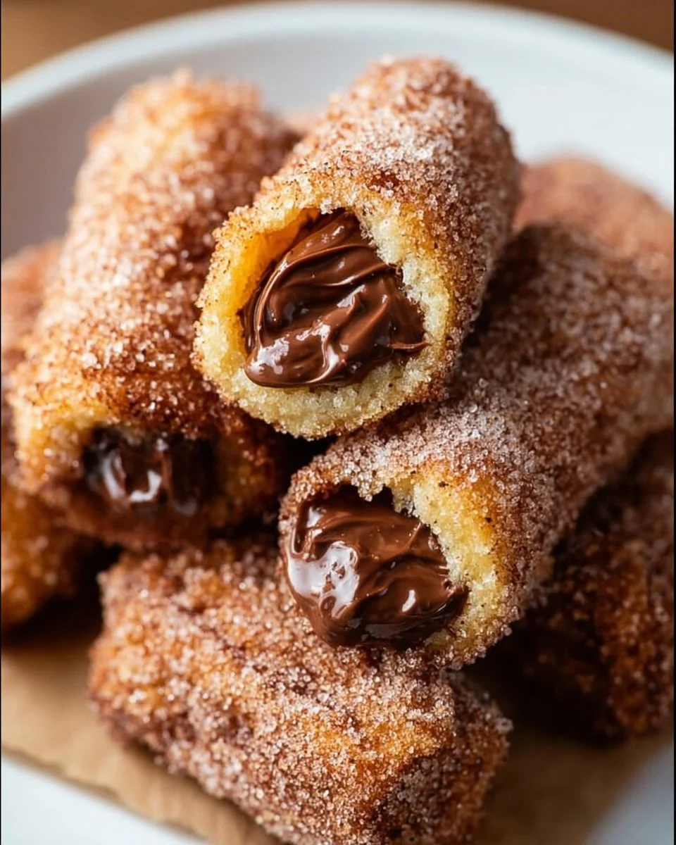 Homemade Churro Bites with Nutella