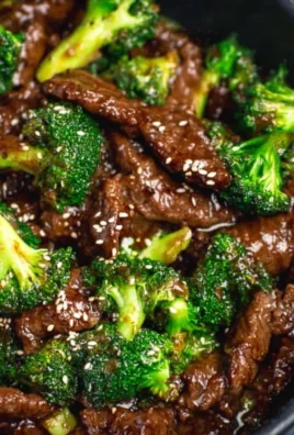 Delicious Instant Pot Beef and Broccoli served on a plate with rice