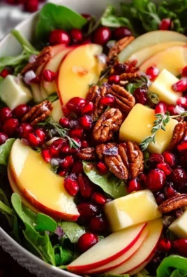 A colorful bowl of irresistible Christmas Apple Salad with fresh ingredients.