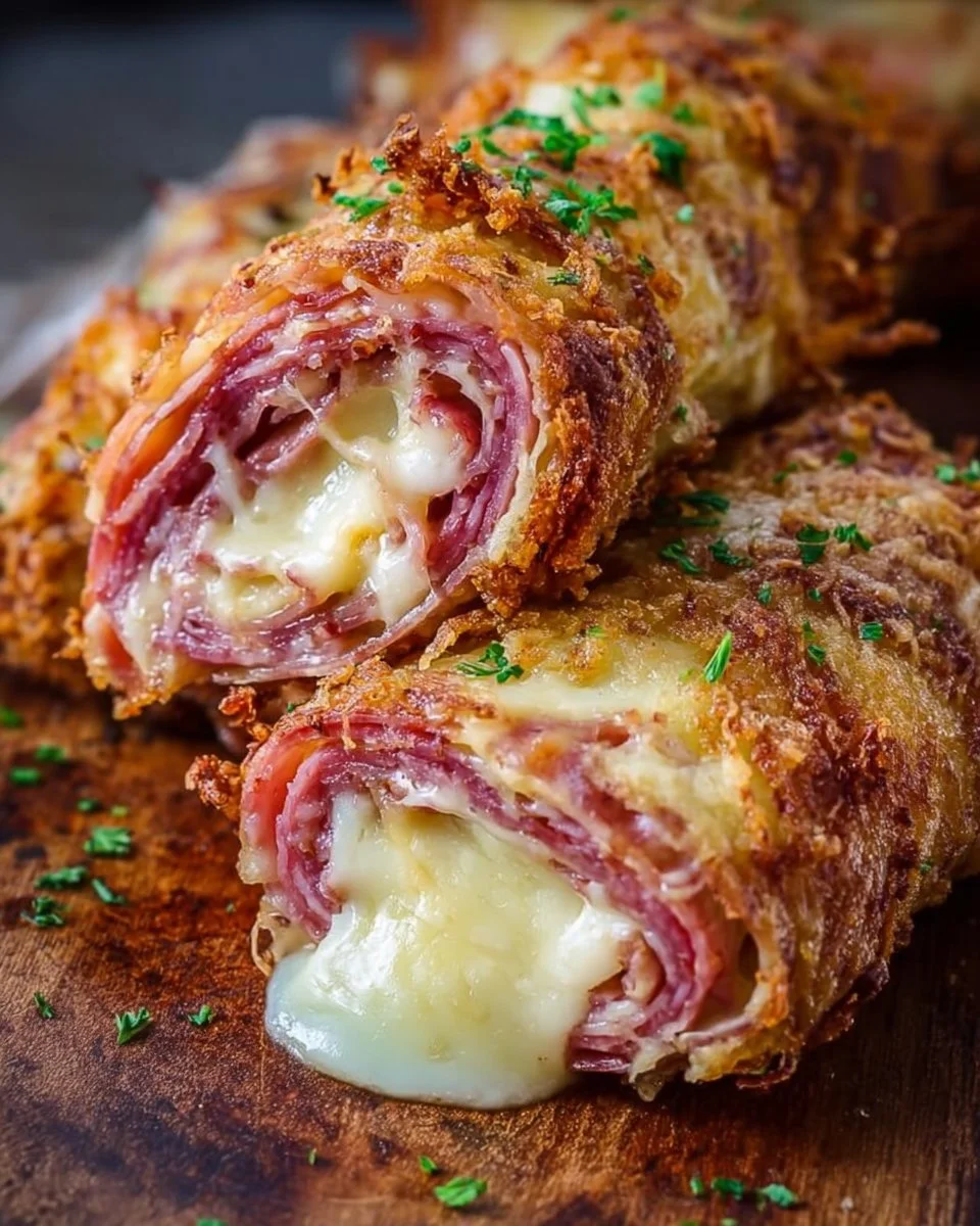 Keto Crispy Reuben Roll-Ups