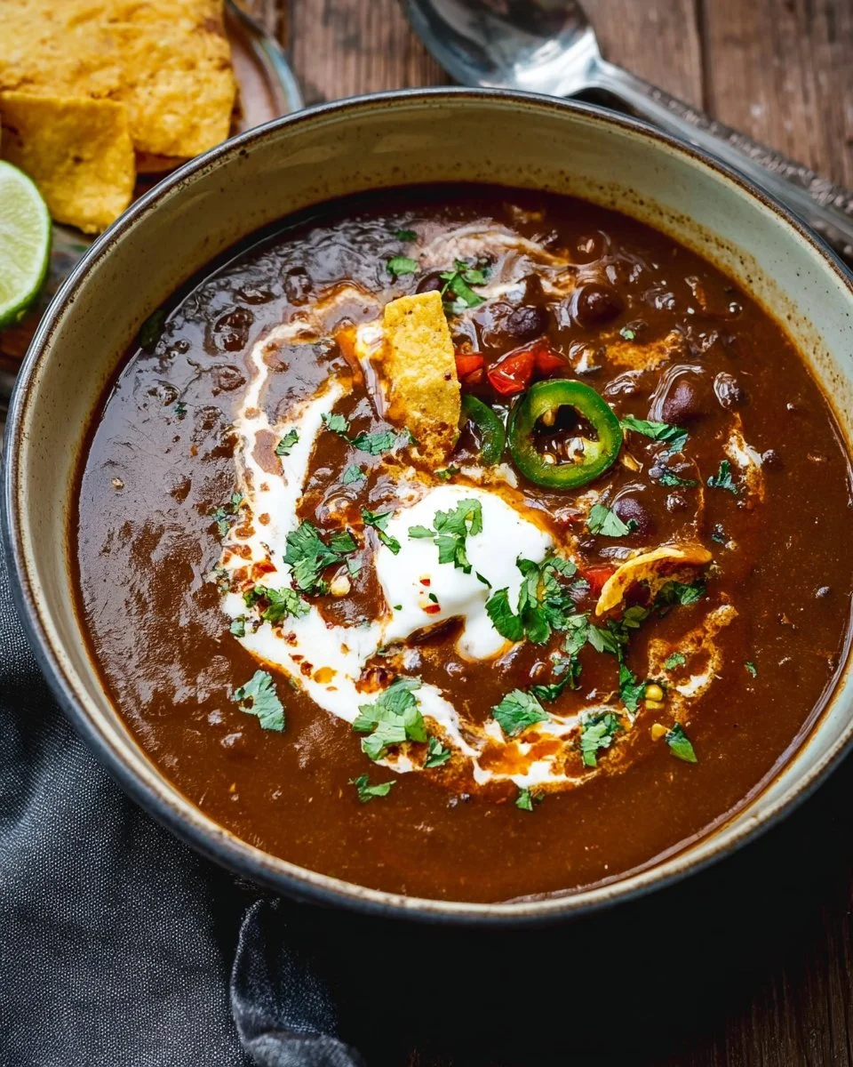 Mexican Style Black Bean Soup