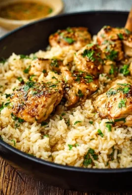 Delicious One-Pot Garlic Butter Chicken with Rice recipe