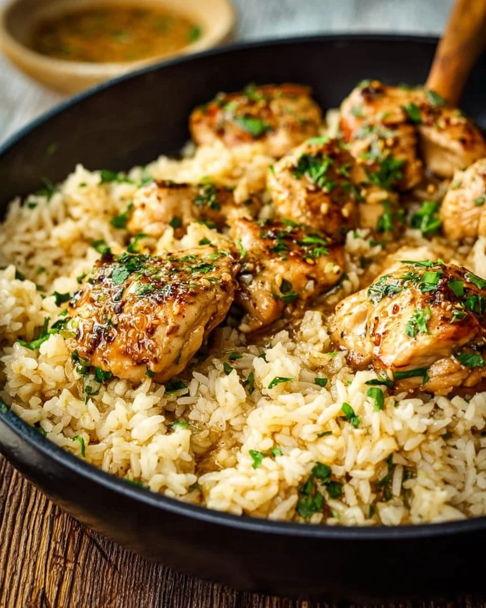 One-Pot Garlic Butter Chicken and Rice