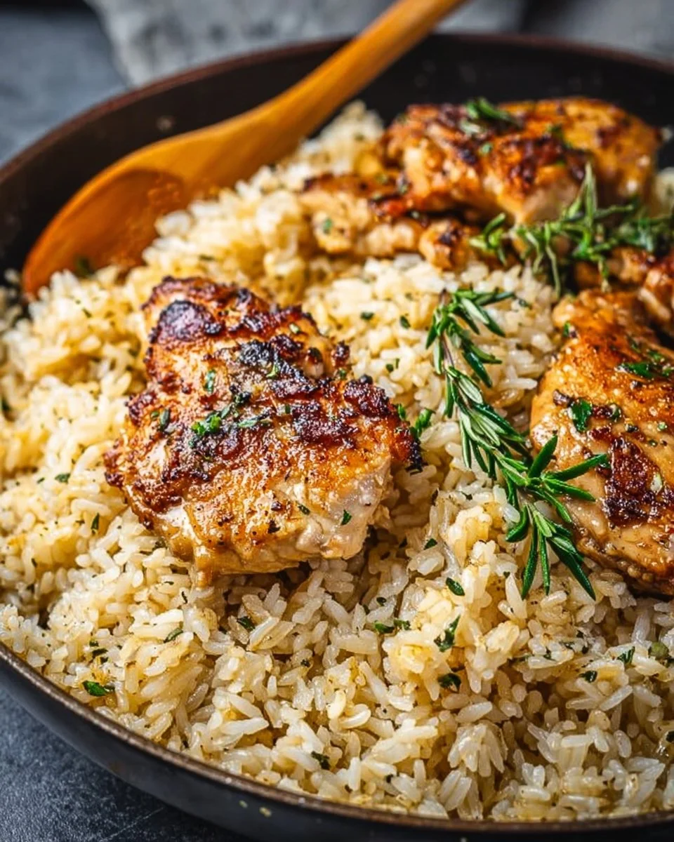 One-Pot Garlic Butter Chicken and Rice