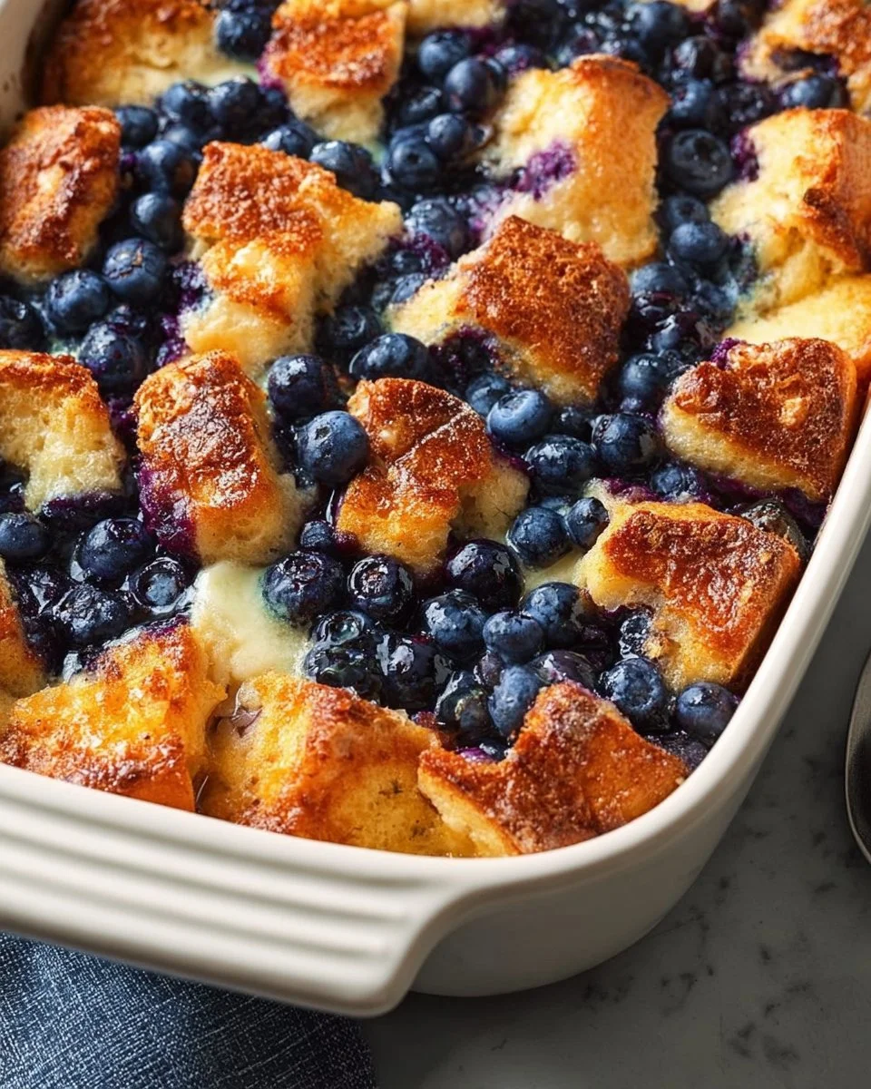 Quick Blueberry French Toast Casserole