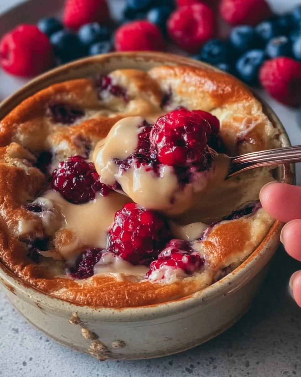 Single Serving Fluffy Baked Protein Pancake Bowls