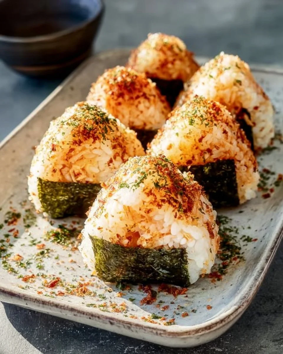 Spicy Crab Onigiri (Japanese Rice Balls)