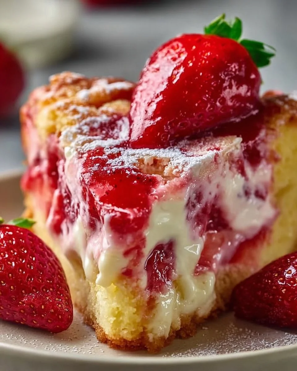 Strawberry Earthquake Cake - Unbelievably Easy Showstopper Dessert