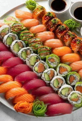 Succession Fancy Sushi Platter featuring an array of fresh sushi varieties.