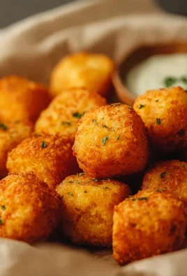Delicious two-ingredient cottage cheese tots served as a snack