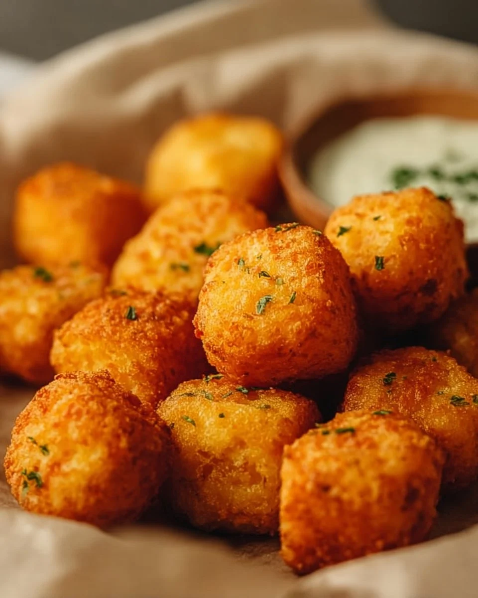 Two Ingredients Cottage Cheese Tots