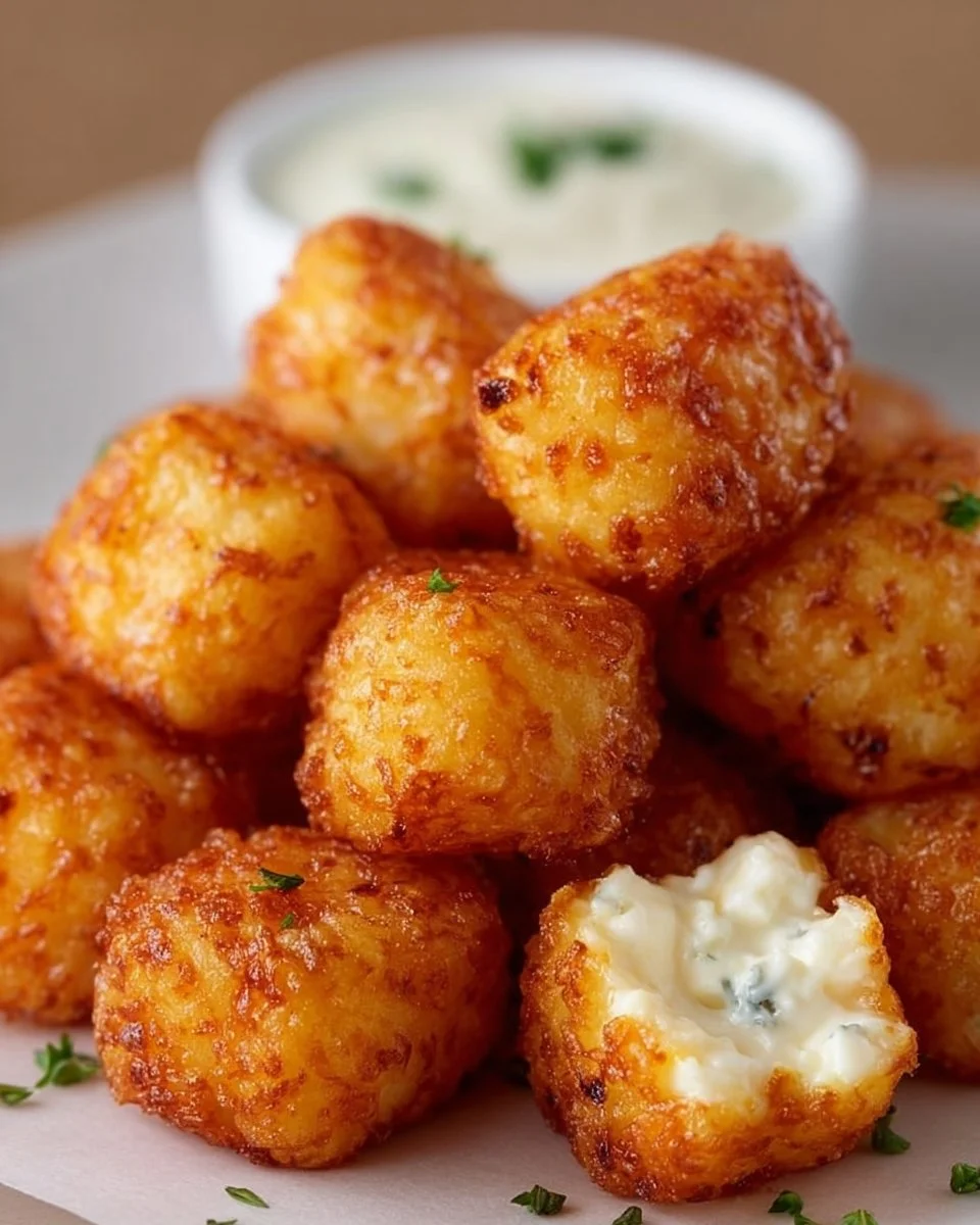 Two Ingredients Cottage Cheese Tots