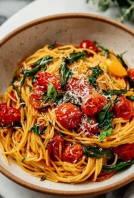 Bowl of Vegan Tomato Basil Pasta garnished with fresh basil
