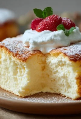 Delicious Yogurt Cloud Cake on a dessert plate