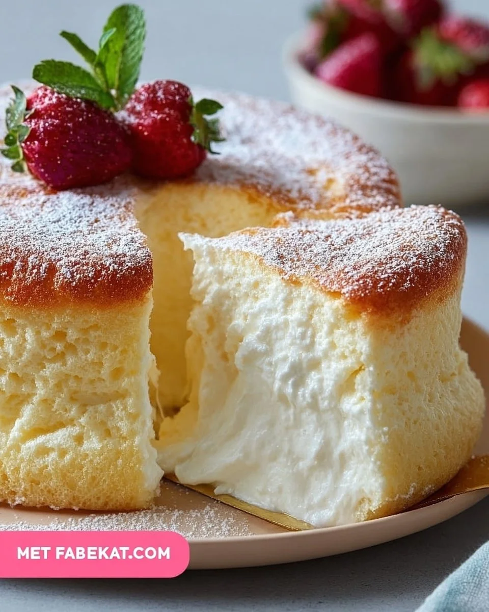 Yogurt Cloud Cake For A Light Dessert Recipe