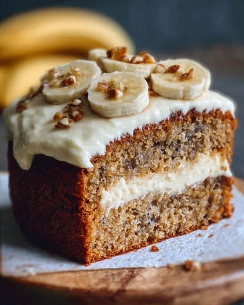 Banana Bread Cake with Cream Cheese Frosting