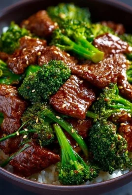 Delicious beef and broccoli stir-fry served in a bowl