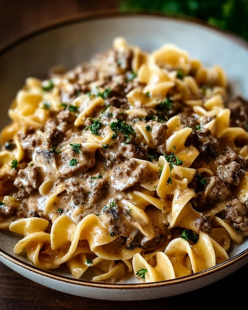 Beef Stroganoff with Ground Beef