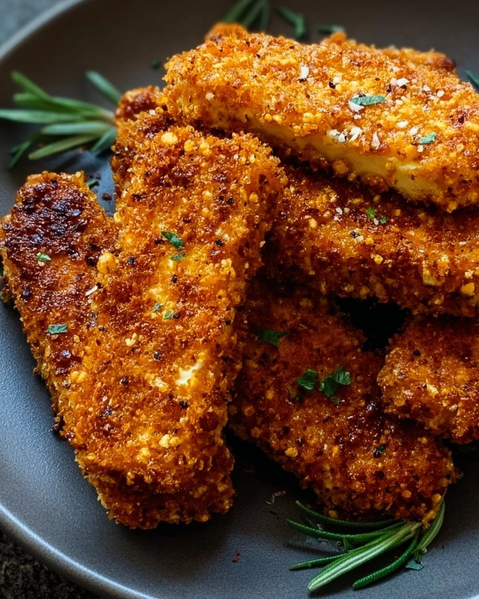 Crispy Baked Honey Mustard Tofu Tenders