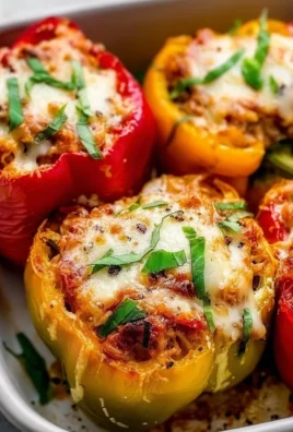 Delicious easy Italian stuffed peppers with vibrant ingredients and seasonings