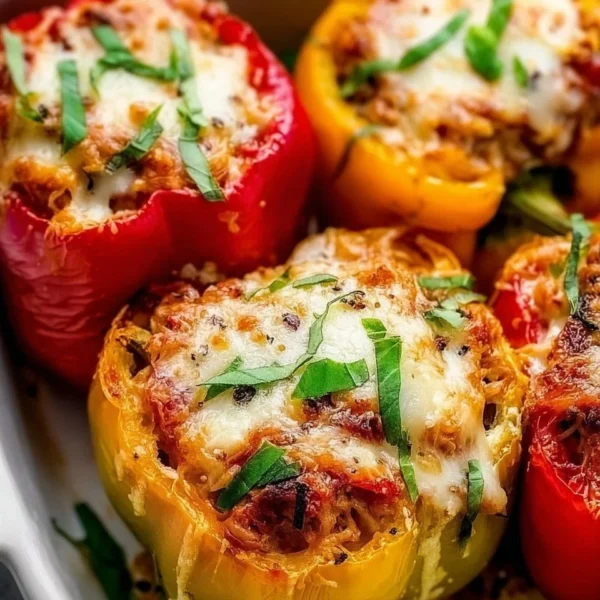 Delicious easy Italian stuffed peppers with vibrant ingredients and seasonings