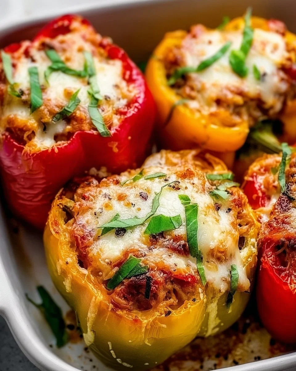 Easy Italian Stuffed Peppers