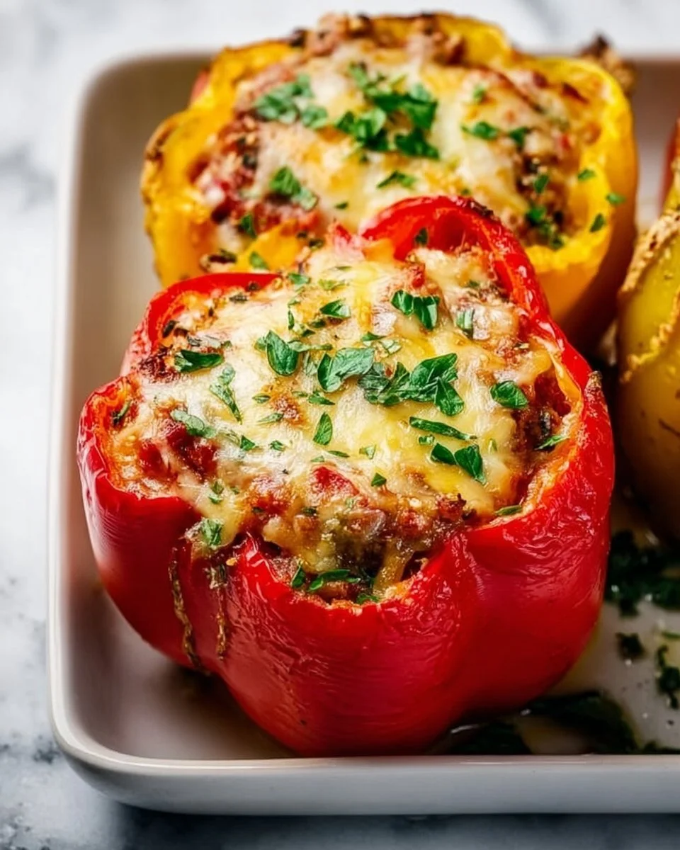 Easy Italian Stuffed Peppers